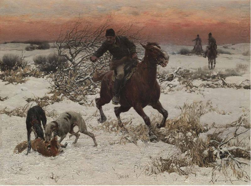 Alfred William Hunt,RWS The hunters china oil painting image